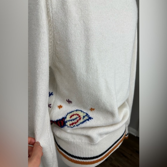 Marni  WOOL-CASHMERE BLEND CARDIGAN WITH JACQUARD DRAGON size S-M - Picture 8 of 14